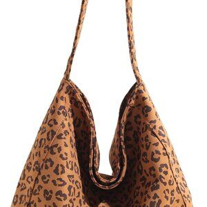 Stylish Leopard Print Suede Bag - Lightweight Women's Handbag for All Occasions